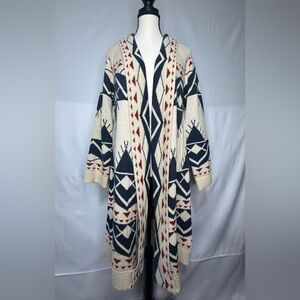Olivers Navy and Cream Patterned Cardigan